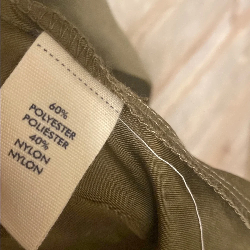 Buckle BKE Jacket Women’s Roll Tab Sleeve Tie Cinch Closure Olive Size M